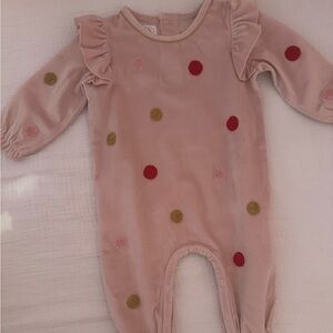 Mud Pie Blush Polka Dot One Piece
